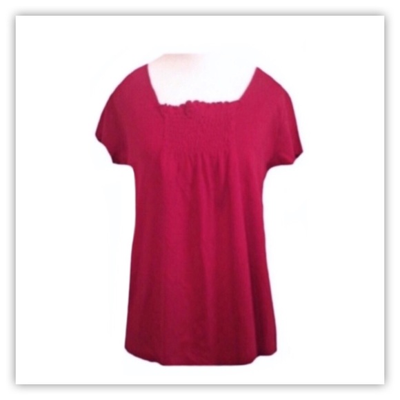 Planet Motherhood Tops - Planet Motherhood Red Short Sleeve Top